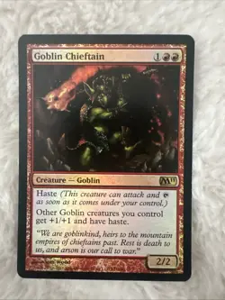 MTG Magic The Gathering Card Goblin Chieftain Core Set 2011 (M11) Regular - Image 1