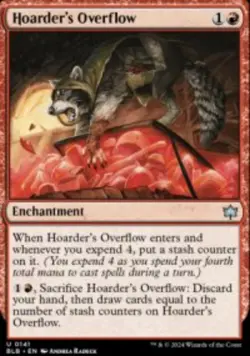 Hoarder's Overflow Bloomburrow (BLB) 141 MTG Foil - Image 1
