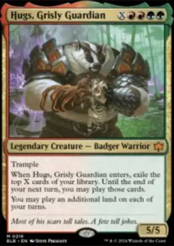 Hugs, Grisly Guardian Bloomburrow (BLB) 218 MTG Regular - Image 1