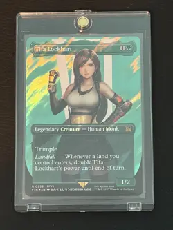 2025 MTG Final Fantasy Tifa Lockhart #0536 Borderless Surge Foil - Pack Fresh! - Image 1