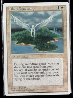 Island Sanctuary 1995 Rare Vintage Fourth Edition Magic Near Mint - Image 1