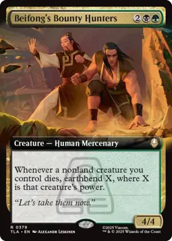 extended art BEIFONG'S BOUNTY HUNTERS 0379 Avatar The Last Airbender MTG - Image 1