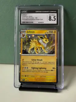 JOLTEON #169 POKEMON SVP PROMO PRISMATIC EVOLUTIONS POSTER COLLECTION CGC 8.5 - Image 1