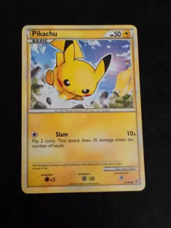 Pokemon TCG Pikachu HS-Undaunted 61/90 Regular Common - Image 1