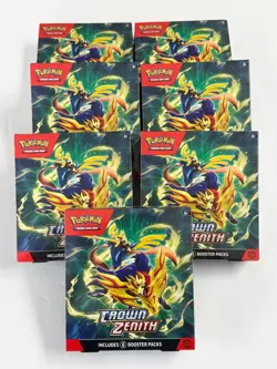 Lot of (7) Pokemon TCG Crown Zenith Booster Bundles Boxes Sealed - Image 1