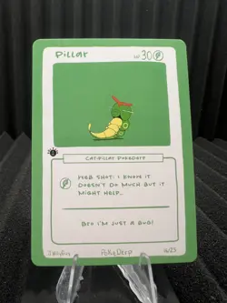 Pillar (Caterpie) 16/25 - 1st Edition Pokederp First Print Fan Art - Pokemon - Image 1