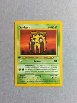 Pokemon TCG - 1st Edition Sunkern - Neo Destiny Set - 83/105 - Image 1