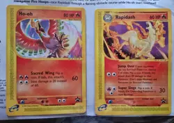 POKEMON "SCAN-TASTIC SPECTACULAR" 2002 E-READER PROMO, HO-OH & RAPIDASH SEALED - Image 3