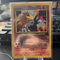2001 Pokemon Movie 3 Entei Reverse Holo Black Star Promo #34 UX1798 - Image 1