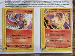 Pokemon 2002 Sealed Scan-tastic HO-OH & RAPIDASH black star promos # 51 & 52 - Image 2