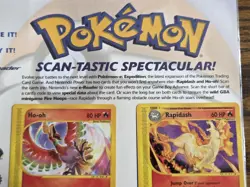 Pokemon 2002 Sealed Scan-tastic HO-OH & RAPIDASH black star promos # 51 & 52 - Image 3