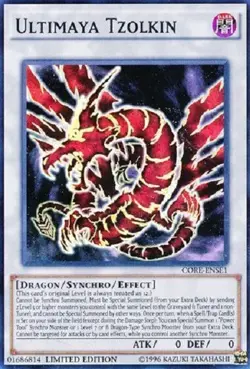Yugioh Ultimaya Tzolkin CORE-ENSE1 Super Rare Limited Edition Near Mint - Image 1