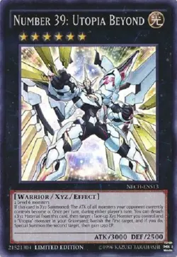 Yugioh Number 39: Utopia Beyond NECH-ENS13 Super Rare Limited Edition Near Mint - Image 1