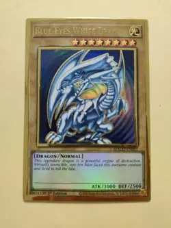 Blue-Eyes White Dragon MAGO-EN001 Premium Gold Rare 1st Ed LP - Image 1