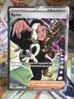 Pokemon Ryme 221/197 Obsidian Flames Full Art Ultra Rare Holo Card - Image 1