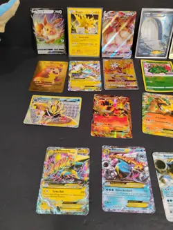 Pokemon Card Lot w/ EX GX V VMAX Cards + Vaporeon Plush & Jumbo Mega Latias EX - Image 3