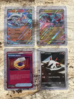 English Pokemon From Salamence Ex & Reshiram Ex In Card Lot Of 4 - Image 1