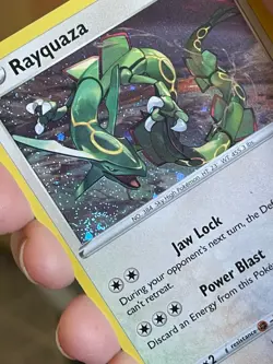 POKEMON RAYQUAZA SWSH029 BLACK PROMO STAR COSMOS WITH SWIRL HOLOFOIL NM CARD - Image 5