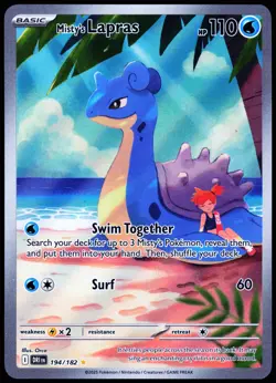 Pokemon Card- Misty's Lapras SV10: Destined Rivals #194/182 - Image 1
