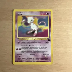 Pokemon WOTC 1999 Mew Movie Black Star Promo Rare Vintage Pokemon Card - Image 1