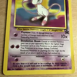 Pokemon WOTC 1999 Mew Movie Black Star Promo Rare Vintage Pokemon Card - Image 5