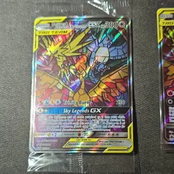 Pokemon Moltres & Zapdos & Articuno GX Tag Team Full Art SM210 3 Cards - Image 4