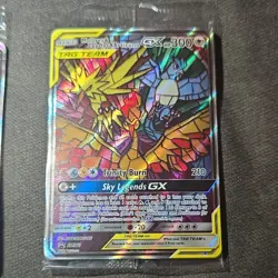 Pokemon Moltres & Zapdos & Articuno GX Tag Team Full Art SM210 3 Cards - Image 5