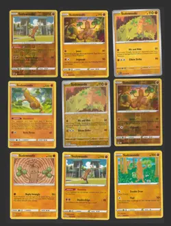 Sudowoodo Pokemon Card Collection Set of 9 English Cards Reverse Holo Fighting - Image 1