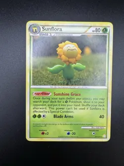 Pokemon TCG Sunflora HeartGold SoulSilver Card 31/123 Non-Holo - Image 1