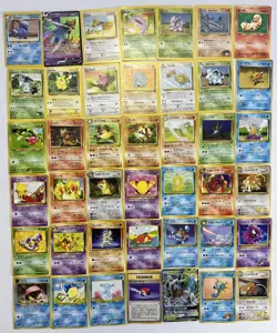 42 Pokemon Card Lot ~ Foreign Language Base Set Rocket Jungle First Gen vtg - Image 1