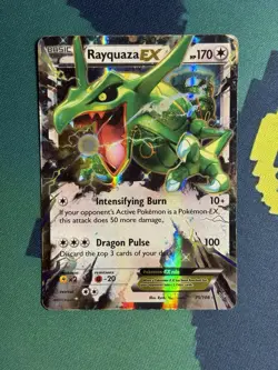 Rayquaza EX 75/108 XY Roaring Skies Holo Ultra Rare Pokemon Card - Image 2