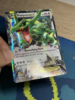 Rayquaza EX 75/108 XY Roaring Skies Holo Ultra Rare Pokemon Card - Image 4