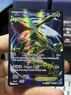 Rayquaza EX 104/108 XY Roaring Skies 2015 Full Art Holo Rare Pokemon Card TCG - Image 4