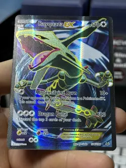 Rayquaza EX 104/108 XY Roaring Skies 2015 Full Art Holo Rare Pokemon Card TCG - Image 5