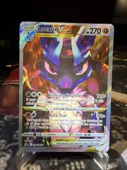 Pokemon Card TCG - Lucario VSTAR SWSH291 Black Star Promo NM Fresh Pull - Image 1