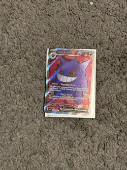 Pokemon Gengar EX TCG Full Art Ultra Rare Holo Card 193/162 Temporal Forces - Image 1