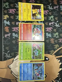 Pokemon Go Promo Lot 4 Cards Pikachu Charmander Bulbasaur Squirtle Cosmos HoloNM - Image 1