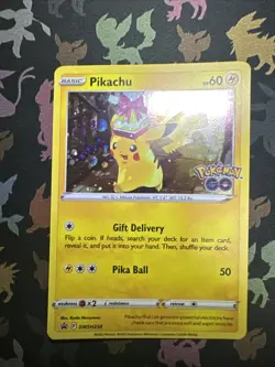 Pokemon Go Promo Lot 4 Cards Pikachu Charmander Bulbasaur Squirtle Cosmos HoloNM - Image 3