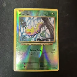 Pokemon Card - 2016 Weedle 5/108 - XY Evolutions Reverse Holo - Image 1