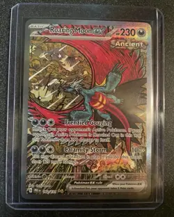Pokemon TCG Prismatic Evolutions Roaring Moon EX Card 162/131 Sir - Image 1