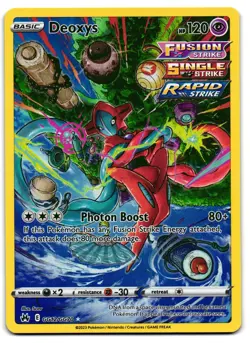 Deoxys GG12/GG70 - Crown Zenith Galarian Gallery Pokemon TCG Holo - M/LP Card - Image 1
