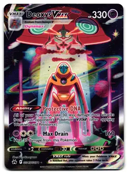 Deoxys VMAX GG45/GG70 - Crown Zenith Galarian Gallery Pokemon TCG Holo - LP Card - Image 1