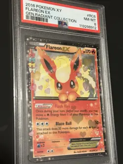 Pokemon TCG Flareon EX Holo Rare Card Generations Radiant Collectible RC6/RC32 - Image 2