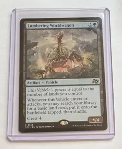Lumbering Worldwagon #0168 Aetherdrift Rare Artifact MTG NM/M - Image 1