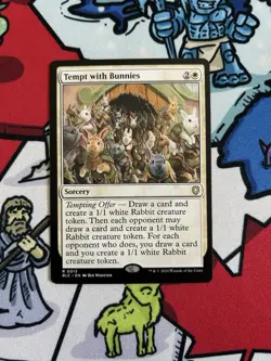 Tempt with Bunnies x1 Mtg Bloomburrow Commander - Image 1