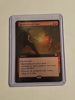 MTG Brotherhood's End *EXTENDED ART FOIL* The Brothers' War 335 NM - Image 1