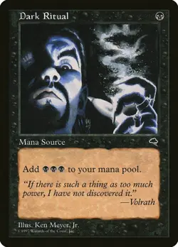 Dark Ritual - Tempest - Magic the Gathering MTG MP - Image 1
