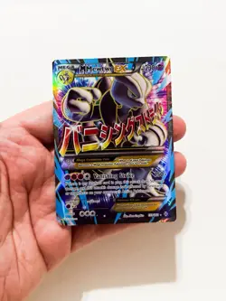 Pokemon XY BREAKthrough M Mewtwo EX 159/162 Full Art Ultra Rare Holo Played - Image 1