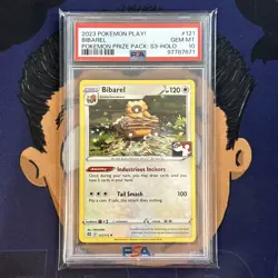 💎PSA 10 GEM MINT 2023 Pokemon Prize Pack Series 3 BIBAREL #121 Holo - Image 2