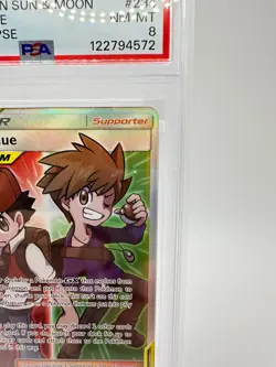 2019 Pokemon S&M Cosmic Eclipse Red & Blue #234 Tag Team Full Art | PSA 8 NM-MT - Image 3